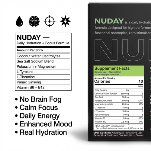 Nuday Hydration + Focus Mix